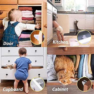 Magnetic Cabinet Locks For Child Baby Proof Safety Cupboard Door Drawer  Kitchen