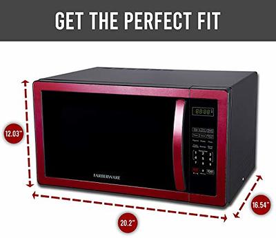 Farberware Classic 1.1 Cu. ft. 1000-Watt Microwave Oven, Black Stainless Steel