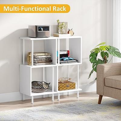 FUTRWORE Small Bookshelf for Small Spaces,Modern 3 Tier Bookcase Night Stand, Narrow Book Shelf Organizer, Small Shelf Open Display Rack for Bedroom