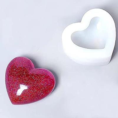 Heart Silicone Mold - Love Heart Soap Mold - Love Heart Soap Mold  Aromatherapy Silicone Mold, Heart Shape Soap Mold for DIY Resin Crafts,  Epoxy Resin