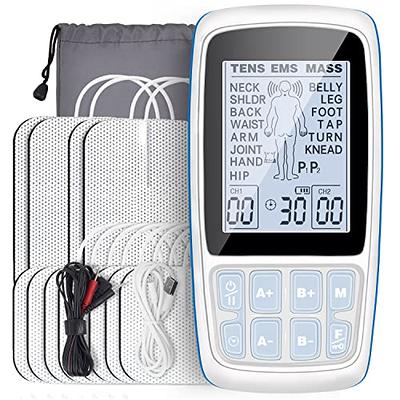 TENS Patch Rechargeable Cordless TENS Unit for Back Pain Relief with P