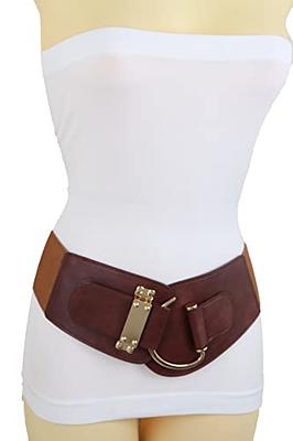 Glamorstar Women Skinny Patent Leather Slim Belt Adjustable Alloy Buckle Waist Belt for Dress