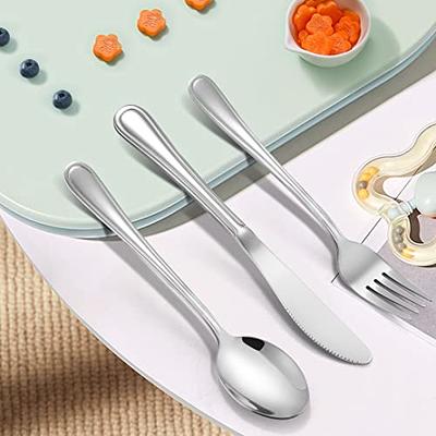 12 Pieces Kids Silverware Stainless Steel Children's Safe Flatware