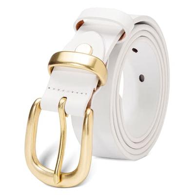 Coipdfty Full Grain Cowboy Belts for Men Leather Ratchet Belts for