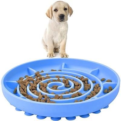 Ceramic Dog Bowls with Bone Pattern, Dog Food Dish for Small Dogs