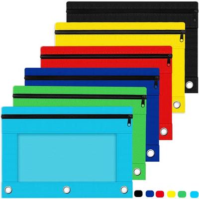 100 Pieces Zipper Envelope Clear Pencil Case Bulk with Label Pocket Clear  Plastic Envelopes with Zippered, A6 Pencil Bags for Cash, School Office  Supplies, 9.2 x 4.7 Inches (White) - Yahoo Shopping