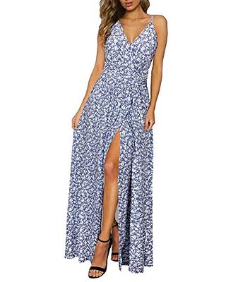 PRETTYGARDEN Women's 2024 Floral Boho Dress Wrap V Neck Short