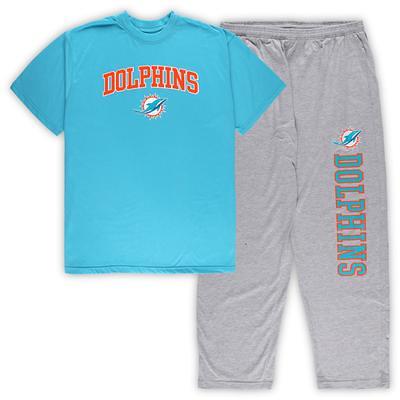 Women's Mitchell & Ness Heather Gray Miami Dolphins Gridiron