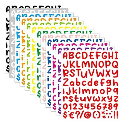 Sticker Letters Alphabet Sheet, Adhesive Alphabet Stickers