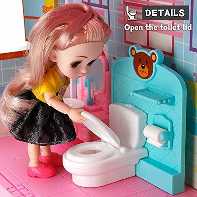 Elf Lab Dollhouse Dreamhouse Building Toys, Princess Doll House, Playset  with Lights, Furniture, Accessories and Dolls, Cottage Pretend Doll House