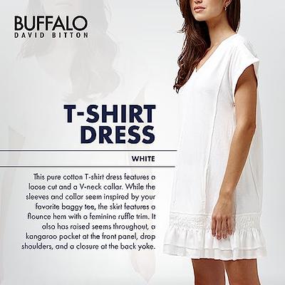 Buffalo David Bitton Women\'s T Shirt Dress, White - Yahoo Shopping