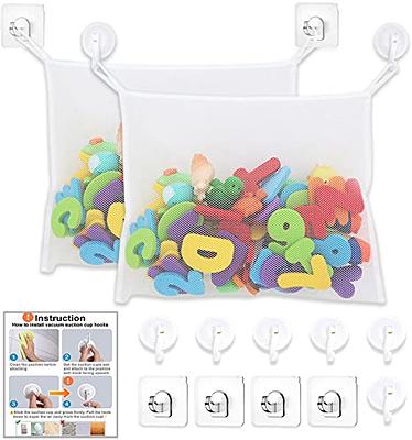 Youngever 2 Pack Bath Toy Organizer, Net for Bathtub Toys, Bathroom  Storage, Elephant and Whale Design