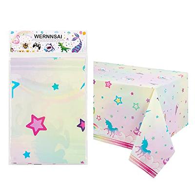 Rainbow Confetti Paper Table Cover