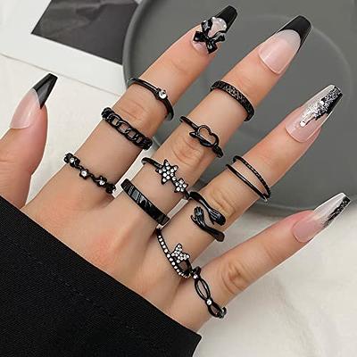 Set Adjustable Rings Girl | Rings Women Set Adjust | Ring Set Jewelry Girl  - Punk Ring - Aliexpress