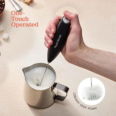 Powerful Handheld Milk Frother, Mini Milk Foamer, Battery Operated (Not  included) Stainless Steel Drink Mixer for Coffee, Lattes, Cappuccino,  Frappe, Matcha, Hot Chocolate. - Yahoo Shopping