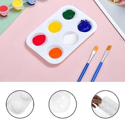 Ceramic Artist Paint Pallet,Tray,Palette,Easy to Clean Porcelain Mixing  Tray for