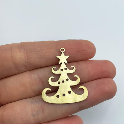 2Pcs Raw Brass Christmas Tree Charm, Charm Pendant, Charms, Earring Laser  Cut Jewelry Supplies Rw-1421 - Yahoo Shopping