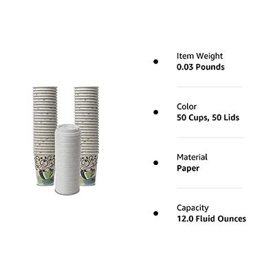 FROZIP 50 Pack 16oz Plastic Coffee Cups with Sip Lids - Strawless