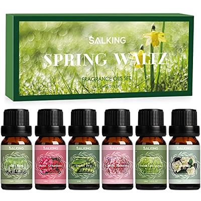 SALKING Spring Fragrance Oils Set, Premium Essential Oils Gift Set for  Diffuser, Scented Oil for Soap
