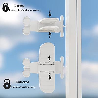 Sliding Door Child Lock,2 Pack Sliding Glass Door Child Safety