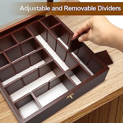 12 Pack Empty Rectangular Metal Storage Organizer Tins with Clear