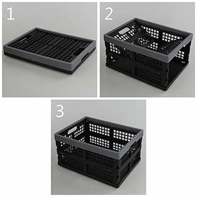 Pekky 13 Quart Plastic Bins Boxes with Lid, 3 Packs