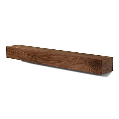 Sporgh 2 Piece Pine Solid Wood Floating Shelf (Set of 2) Gracie Oaks Finish: Dark Walnut, Size: 36 L x 5.5 W