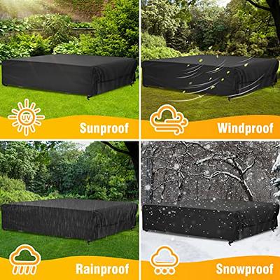 Velway Patio Table Cover Rectangle Waterproof Patio Furniture Cover for  Outdoor Table and Chairs 84”Lx52”Wx29”H Oxford Dining Table Cover  Tear-Resistant Wind Dust Proof Furniture Set Covers for Winter - Yahoo  Shopping