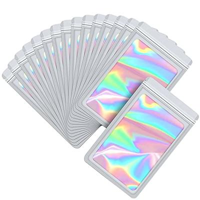 100 pieces resealable mylar bags with clear front window,sealable