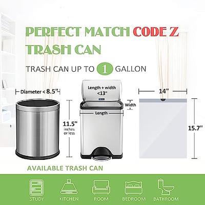 Stock Your Home Clear 2 Gallon Trash Bag (200 Pack) Un-Scented Small Garbage Bags for Bathroom Can, Mini Waste Basket Liner, Plastic Liners for Office