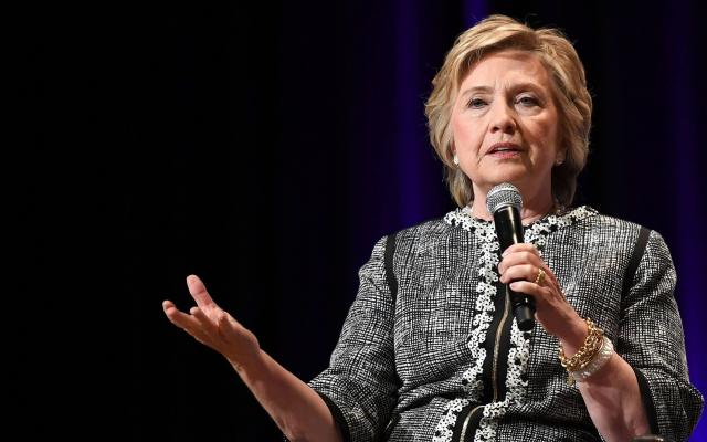 Hillary Clinton lost to Donald Trump in 2016 but said last month: 'I’d like to be president' - AFP