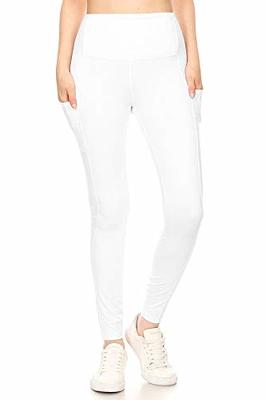 Leggings Depot Women's High Waisted ActiveFlex Leggings Pants (W/Pockets-Full  Length, White, 3X) - Yahoo Shopping