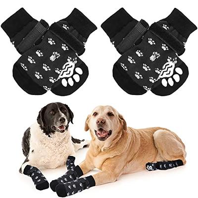 2 Pairs Anti Slip Dog Socks Paws Stop Licking Dog Grip Socks Pet