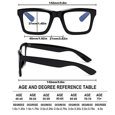 4 Pack Thicker Frame Blue Light Blocking Reading Glasses Women Men