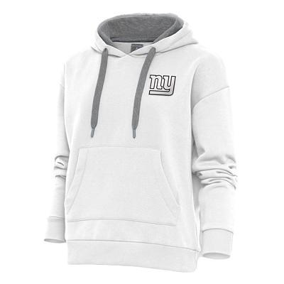 Men's Antigua Heathered Gray New York Yankees Victory Pullover Hoodie