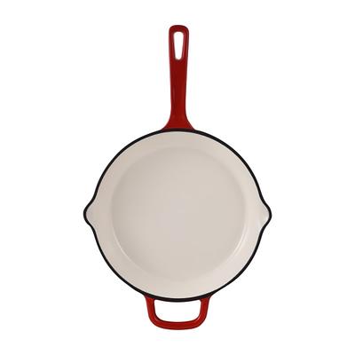 Bergner Iron Fry Pan With Helper Handle, 10, Red - Yahoo Shopping