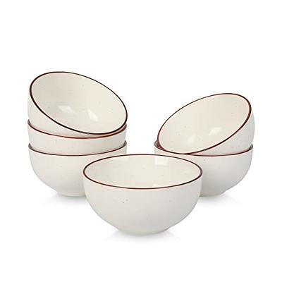 Wareland Soup Bowls with Handles & Spoons, 30oz Ceramic Ramen Bowl