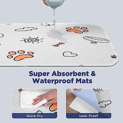 Washable Pee Pads for Dogs, 2 Pack Large 34x36 Super Absorbent Reusable  Puppy Pads Pet