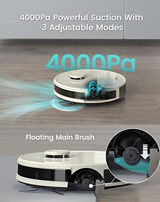 Lefant Lidar Robot Vacxuum and Mop, No-go Zone, WiFi/App/Alexa Control,  Precise Mapping, 4000Pa Suction, 150 Min Runtime, Self-Charging Robot  Vacuum