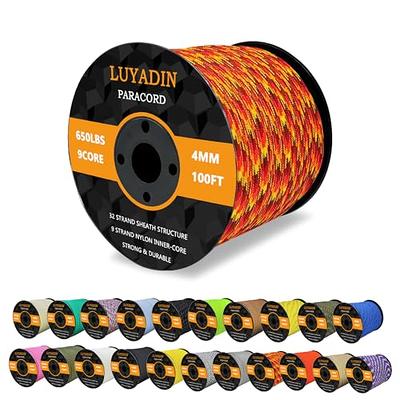 Strong Paracord Spool 650lb 9-Strand Parachute Rope Type III