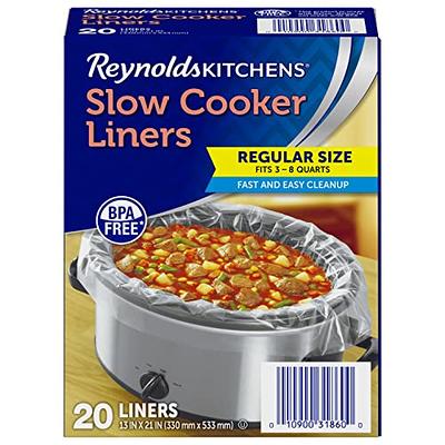 Reynolds Kitchens Slow Cooker Liners, Regular (Fits 3-8 Quarts), 20 Count -  Yahoo Shopping