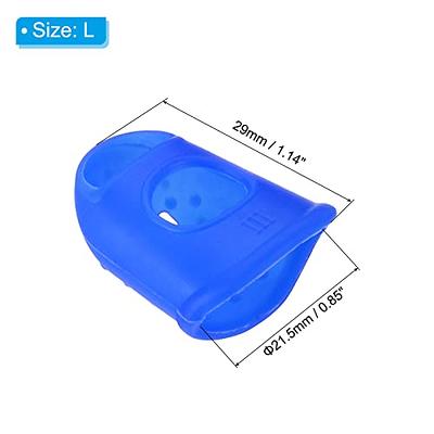 PATIKIL 0.85 Inch Rubber Finger Tips, 20 Pack Silicone Thumb Fingertip  Protector Covers Pads Thimble for Guitar Playing Office Counting Sewing,  Blue, Clear Large Size - Yahoo Shopping