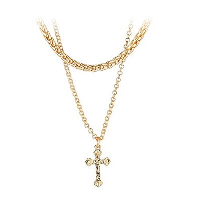 Klenai Dainty Gold Necklace for Women Girls, 14K Gold Plated