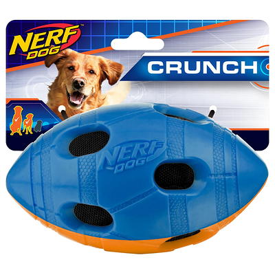 Nerf TPR 3 Ring Tug Blue/Green/Orange Dog Toy, Small