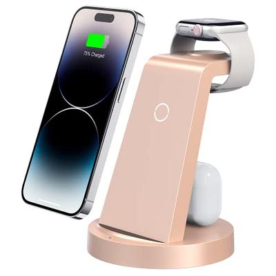 ETEPEHI 3 in 1 Charging Station for iPhone, Wireless Charger for