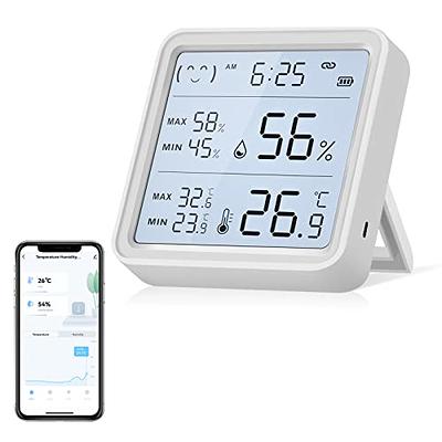 Tuya Smart WiFi Temperature and Humidity Sensor With Alarm Room Thermometer  Works with Alexa Google Home