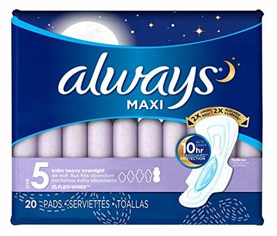 L. Pure Cotton Topsheet Pads for Women, Extra Long Overnight Pads, Maxi Pads  with Wings, Unscented Menstrual Pads, 28 Count x 2 Packs (56 Count Total) -  Yahoo Shopping