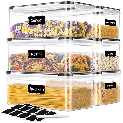 24 Pack Airtight Food Storage Containers Set with lids for Pantry Kitchen  Organization - BPA Free Kitchen Canisters for Cereal, Rice, Flour & Oats -  Free Marker, 24 Labels, 2 Measuring Sets 