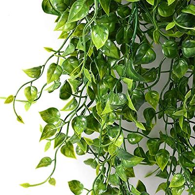 CLONG 2pcs Artificial Hanging Plants 32-in Fake Hanging Plant Fake Ivy Vine  Outdoor UV Resistant Plastic Plants (Ivy) - Yahoo Shopping