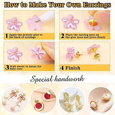 Hypoallergenic Clear Plastic Hook Earrings (Blanks)